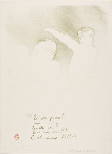 Aux Variétés : Mademoiselle Lender et Brasseur - Henri de Toulouse-Lautrec