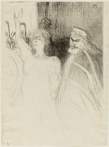 Bartet et Mounet-Sully, dans Antigone - Henri de Toulouse-Lautrec