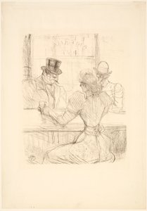 Au bar Picton (American Bar), rue Scribe - Henri de Toulouse-Lautrec