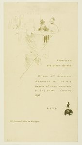 Invitation pour M. et Mme Alexandre Natanson