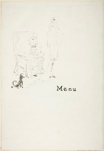 La fillette nue : Menu - Henri de Toulouse-Lautrec