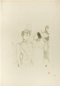 Lender et Lavallière dans une revue aux Variétés - Henri de Toulouse-Lautrec