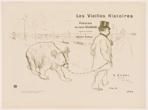 Les Vieilles histoires : Couverture - Frontispice - Henri de Toulouse-Lautrec