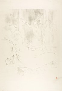 Madame Simon-Girard, Brasseur et Guy dans La belle Hélène - Henri de Toulouse-Lautrec