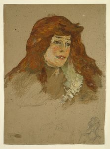 Mme Lili Grenier (recto); Paysage avec église (verso)