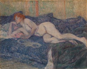 Nu allongé sur un canapé - Henri de Toulouse-Lautrec