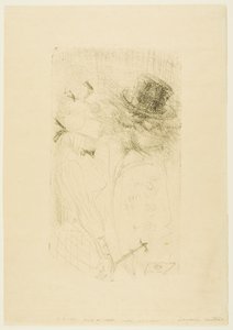 Vieil homme et jeune fille - Henri de Toulouse-Lautrec