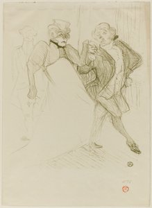 Réjane et Galipaux, dans Madame Sans-Gêne - Henri de Toulouse-Lautrec