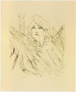 Sarah Bernhardt, de Treize Lithographies - Henri de Toulouse-Lautrec