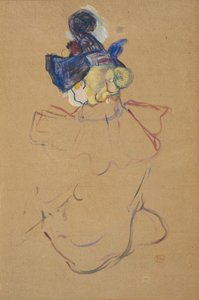Femme assise de dos - Étude pour "Au Moulin Rouge"