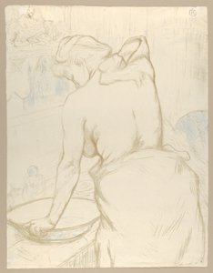 « Washing », tiré du magazine « Elles » - Henri de Toulouse-Lautrec