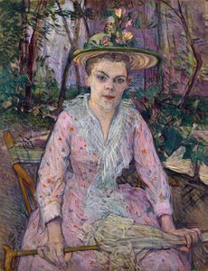 Femme avec un Parapluie - Henri de Toulouse Lautrec