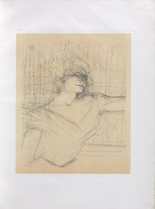 Yvette Guilbert-Série anglaise: Dans la glu - Henri de Toulouse-Lautrec