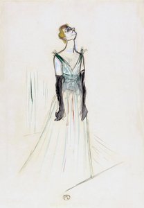 Yvette Guilbert. Portrait.
