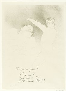 Portrait de Marcelle Lender et Albert Brasseur au variétés