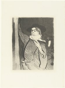 Portrait du chanteur et cabaretier Aristide Bruant