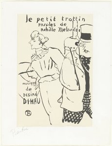Femme comme coursière et homme avec chapeau