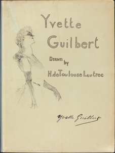 Couverture, Yvette Guilbert - Henri de Toulouse Lautrec