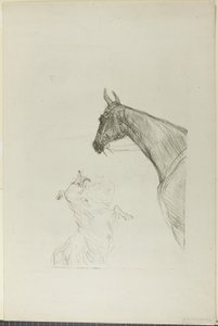 Cheval et colley - Henri de Toulouse Lautrec