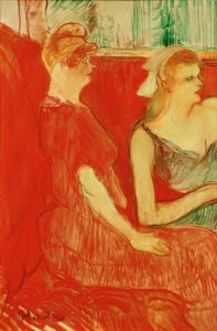 Dans le salon de la Rue des Moulins - Henri de Toulouse Lautrec