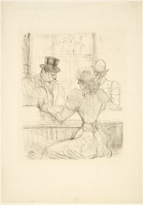 Au bar Picton (American Bar), rue Scribe - Henri de Toulouse Lautrec