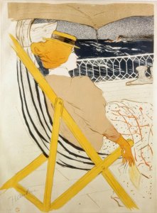 La Passagère du 54 ou Promenade en Yacht - Henri de Toulouse Lautrec