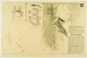 Oscar Wilde et Romain Coolus—Programme pour Raphaël et Salomé - Henri de Toulouse Lautrec