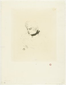 Portrait de Mademoiselle Pois Vert - Henri de Toulouse Lautrec