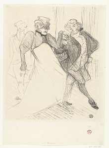Portrait des acteurs Gabrielle Rejane et Felix Galipaux dans la pièce Madame Sans-Gêne