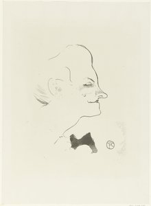 Portrait de la chanteuse Yvette Gilbert - Henri de Toulouse Lautrec