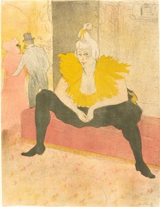 La clownesse assise