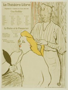 Le Coiffeur, Programme pour le Théâtre Libre - Henri de Toulouse Lautrec