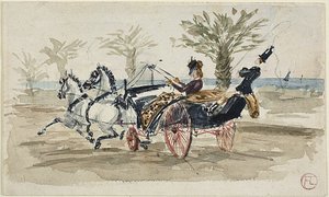 The Promenade des Anglais in Nice - Henri de Toulouse Lautrec