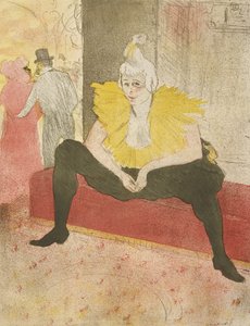 La clownesse assise