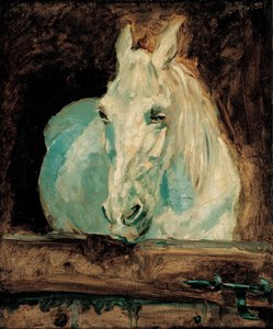 Le cheval blanc "Gazelle", 1881 - Henri de Toulouse Lautrec