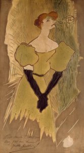Toulouse-Lautrec, Yvette Guilbert / Plaque en terre cuite, 1895