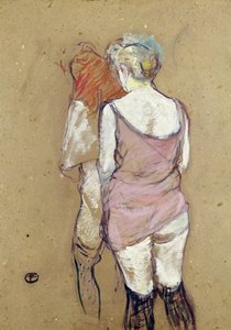 Deux femmes semi-nues à la Maison de la Rue des Moulins