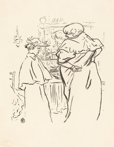 Deux femmes devant un miroir
