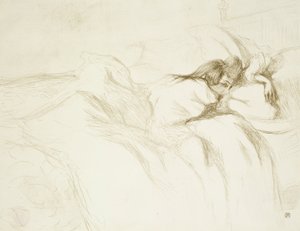 Femme au lit—Réveil, planche trois de Elles