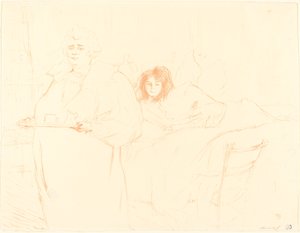 Femme au plateau - Henri de Toulouse Lautrec