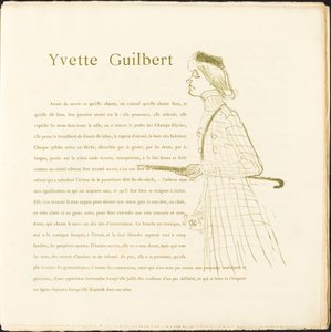 Yvette Guilbert - Henri de Toulouse Lautrec