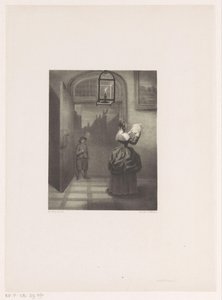 Femme lisant une lettre - Henri van Seben