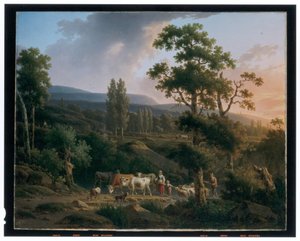 Une paire de paysages - Henricus Josephus Antoniessen