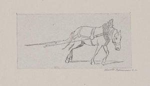 Un cheval tirant - Henrik Bornemann