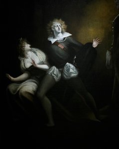 Gertrude, Hamlet et le fantôme du père de Hamlet (détail) - Henry (1741 1825) Fuseli
