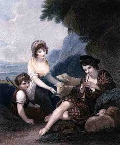 Le Ménestrel Rustique, gravé et publié par Anthony Cardon