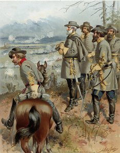 Général Robert E. Lee à Fredericksburg, 13 décembre 1862, pub. 1900
