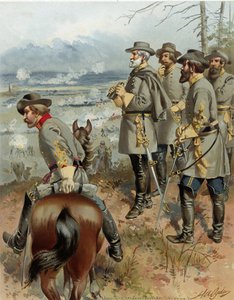 Gén. Robt. E. Lee à Fredericksburg, 13 décembre 1862, pub. 1900