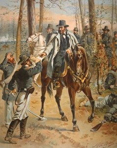 Le général Grant dans la campagne de la Wilderness, 5 mai 1864