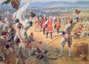 La Victoire des troupes de Montcalm à Carillon